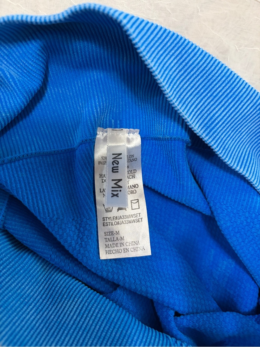 New Mix Royal Blue Seamless Kids Leggings - Picture 8 of 8